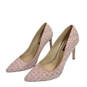 Nine West Pink Tweed Heels